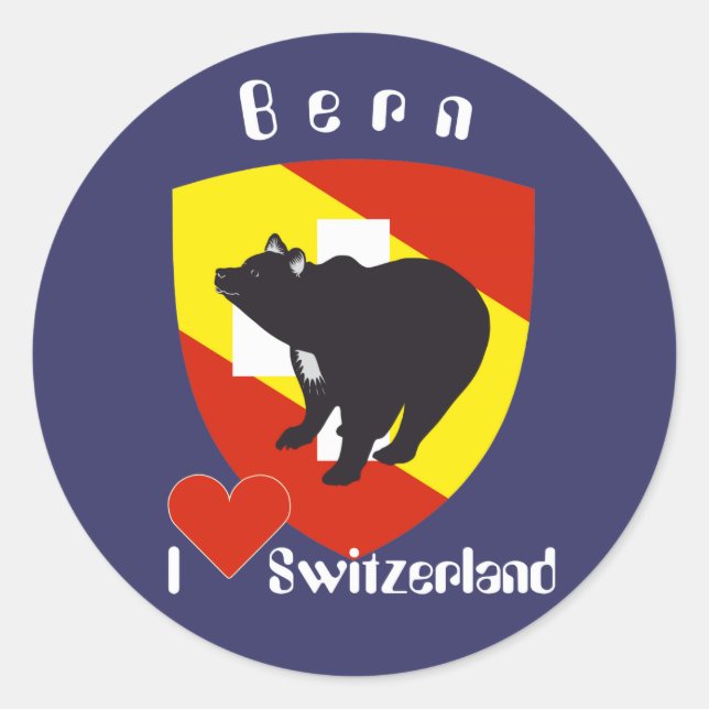 Bern Berne Berna Bärn Schweiz Suisse Aufkleber (Vorderseite)