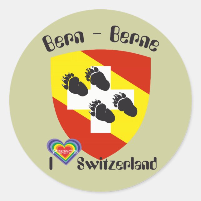 Bern Berne Berna Bärn Schweiz Suisse Aufkleber (Vorderseite)