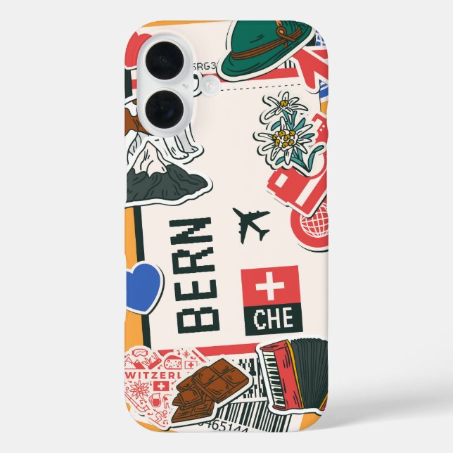 Bern Boarding Pass - Schweiz Kultur Case-Mate iPhone Hülle (Rückseite)