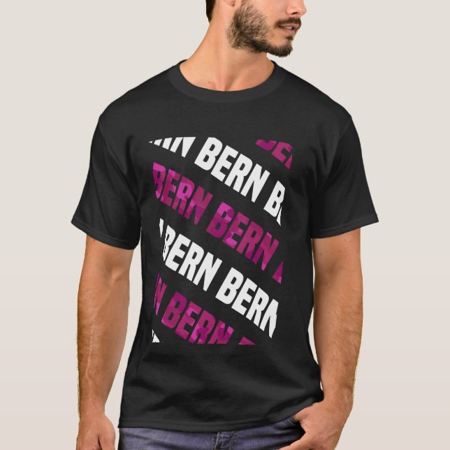 Bern Camouflage Muster Pink Camouflage T-Shirt (Vorderseite)
