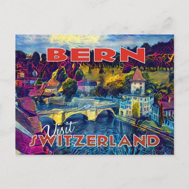 Bern, Hauptstadt Schweiz Postkarte (Vorderseite)