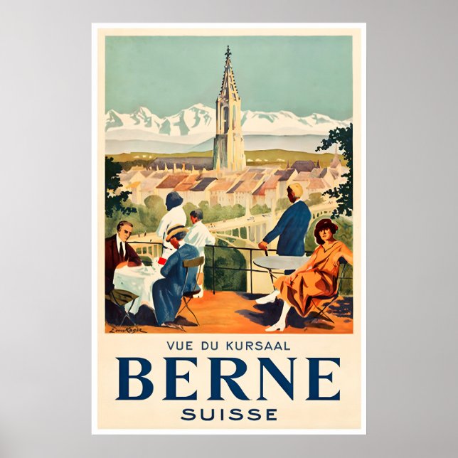 Bern Poster Schweiz Reise Kunst Schweizerisch (Vorne)