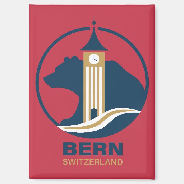 Bern Schweiz Europa Magnet (Vorderseite)