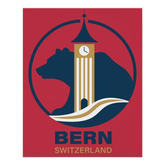 Bern Schweiz Europa Poster (Vorderseite)
