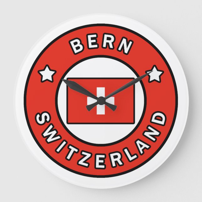 Bern - Schweiz Große Wanduhr (Vorderseite)