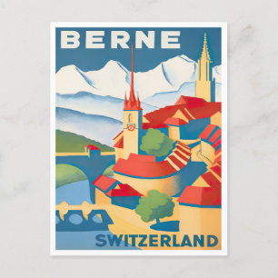 Bern Schweiz Jahrgang Reise Postkarte