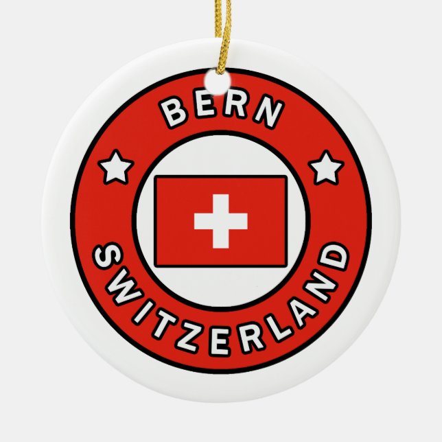Bern - Schweiz Keramik Ornament (Vorne)