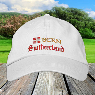 Bern & Schweiz Mode / Patrioten der Schweizer Flag Bestickte Baseballkappe