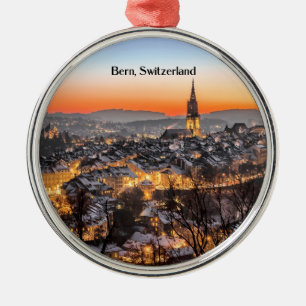 Bern, Schweiz Panoramasicht Ornament Aus Metall