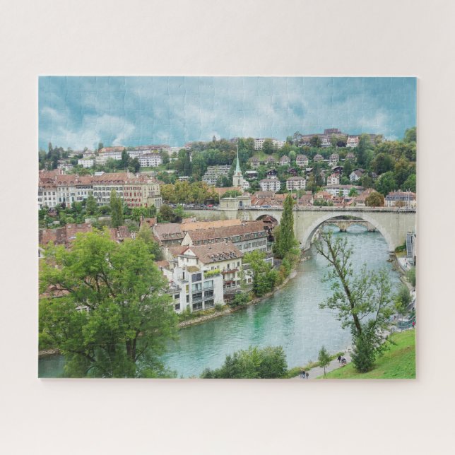 Bern Schweiz Schweizer Foto Aare Puzzle (Horizontal)