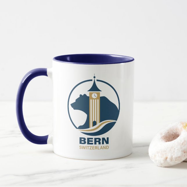 Bern Switzerland Europe Tasse (Mit Donut)