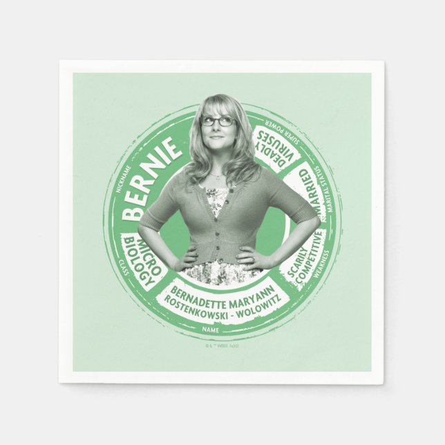 Bernadette Info Graphic Serviette (Vorderseite)