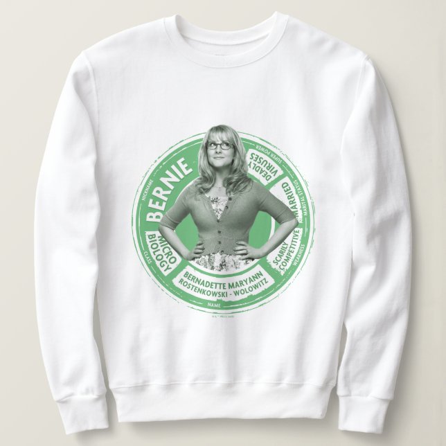 Bernadette Info Graphic Sweatshirt (Design vorne)
