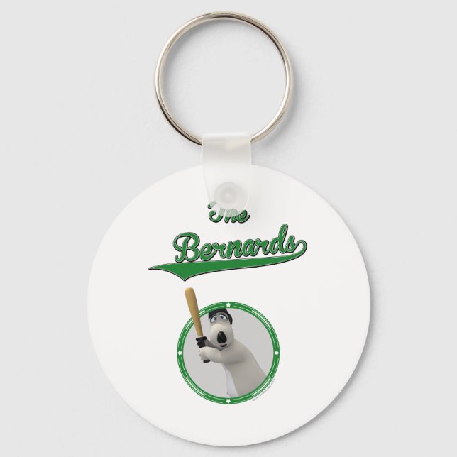 Bernard Bear Baseball Merchandise Schlüsselanhänger (Vorderseite)
