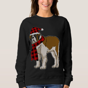 Bernard Buffalo Kariert St. Bernard Dog Lover Chri Sweatshirt
