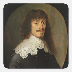 Bernard Herzog von Saxe-Weimar Quadratischer Aufkleber