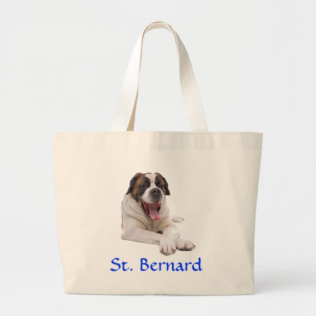 Bernard Jumbo Leinwand Tote Bag Stoffbeutel (Vorne)