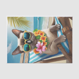 Bernard Surf & Sand, Beachy Siamese Cat Seidenpapier