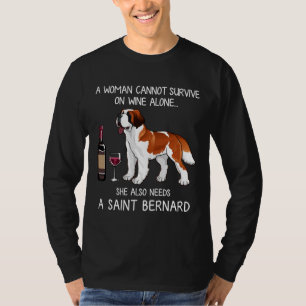 Bernard und Weinhund Angepasst T-Shirt