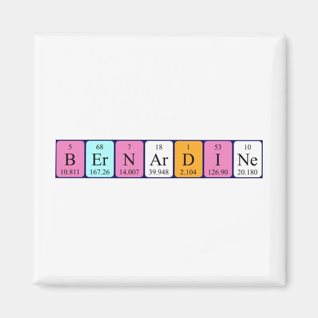 Bernardine Periodenmagnet Magnet (Vorne)