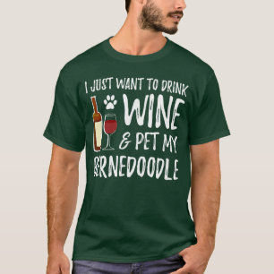 Bernedle-Hundefreund Wein Lustiges Hundefreund Ges T-Shirt