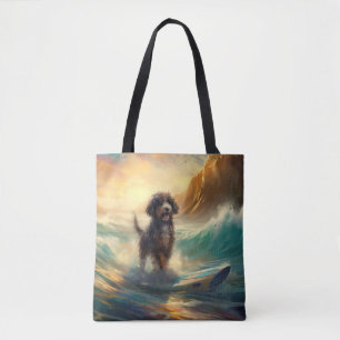 Bernedoodle Beach Surfen Malerei