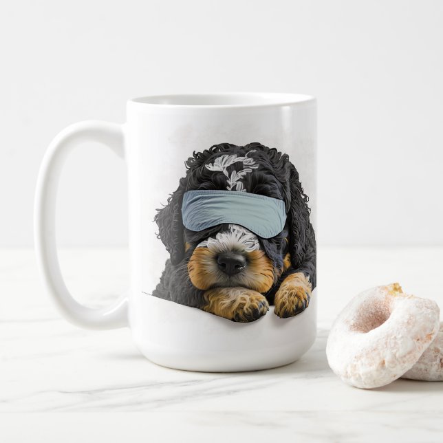 Bernedoodle Bernese Goldendoodle Labradoodle Gesch Kaffeetasse (Mit Donut)