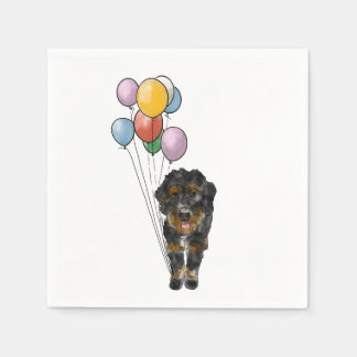 Bernedoodle Birthday Party Serviette