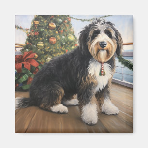 Bernedoodle Christmas Cruise: Feierabend Magnet