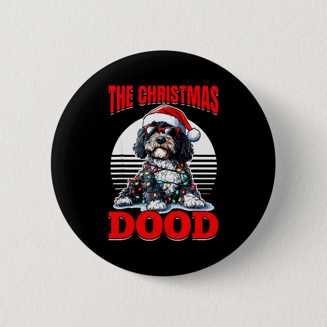 Bernedoodle Christmas Dog Breed The Christmas Dood Button (Vorderseite)