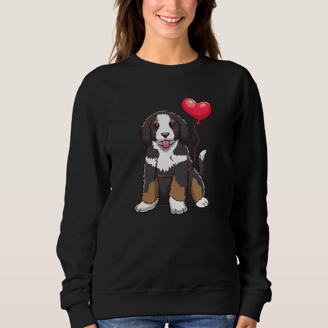 Bernedoodle Dog Geschenkidee Sweatshirt (Vorderseite)