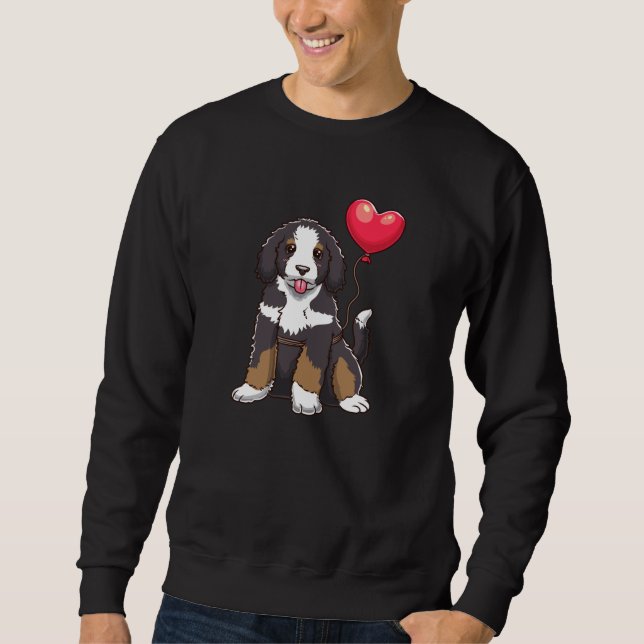 Bernedoodle Dog Geschenkidee Sweatshirt (Vorderseite)