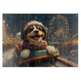 Bernedoodle Dog Roller Untersetzer Weihnachten Schneidebrett