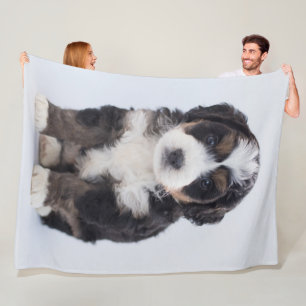 Bernedoodle Fleece-Decke Fleecedecke