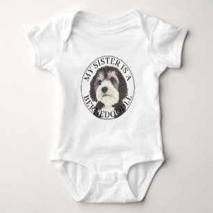 Bernedoodle große Schwester Baby Strampler