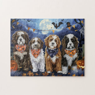 Bernedoodle Halloween Spooky Puzzle
