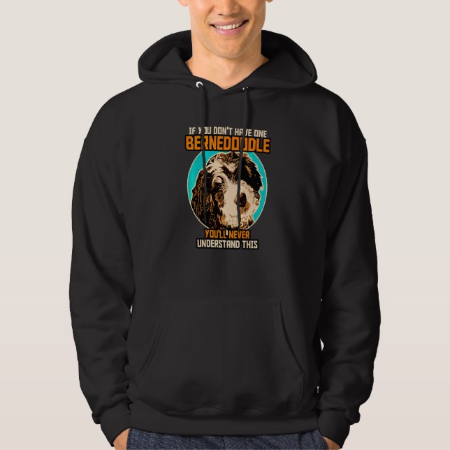 Bernedoodle Hund  Bernedoodle Hoodie (Vorderseite)