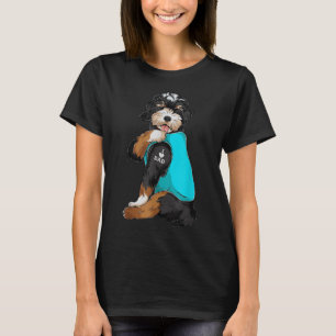Bernedoodle I Liebe Vater Tattoo Apparel, Hund Vat T-Shirt