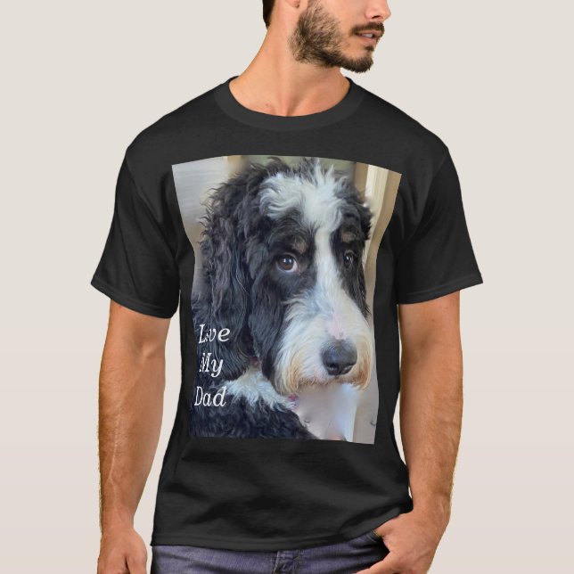 Bernedoodle Liebe Mein Vater T - Shirt (Vorderseite)