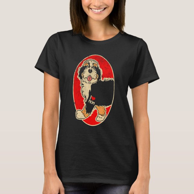 Bernedoodle-Mama T-Shirt (Vorderseite)