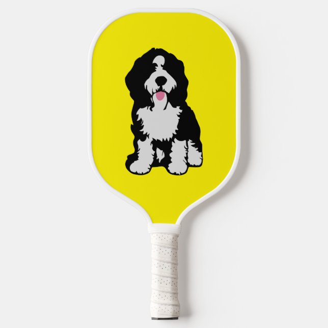 Bernedoodle Pickleball Schläger (Vorderseite)