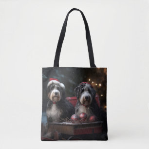 Bernedoodle Schnee-Schlitten Weihnachtsdekoration 