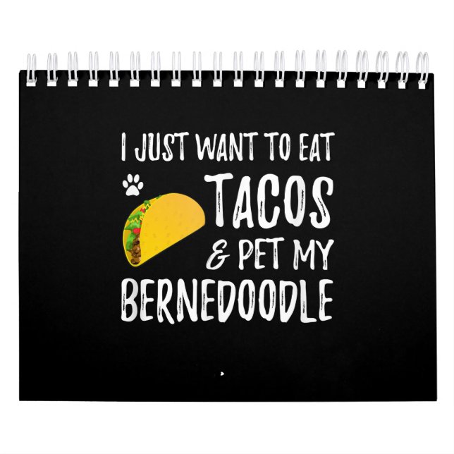 Bernedoodle Taco Lover Cinco De Mayo Dog Mama Kalender (Titelbild)