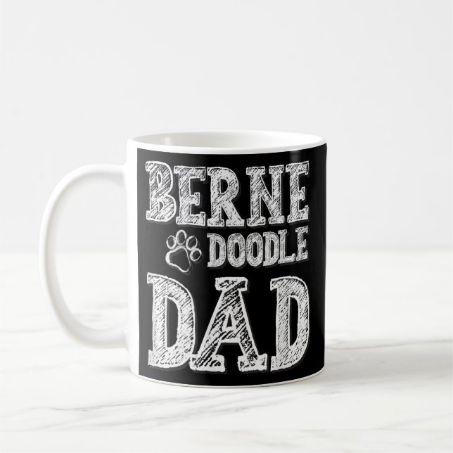 Bernedoodle Vater Doodle Dog  Kaffeetasse (Links)