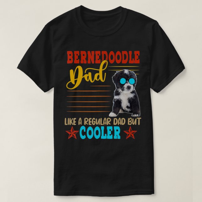 Bernedoodle Vater Funny Definition Cooler Dog Sung T-Shirt (Design vorne)
