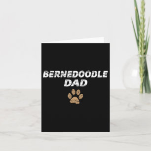 Bernedoodle Vater Mens and Kids T-Shirt - Geschenk Karte