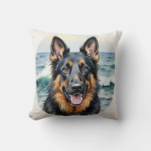 Bernedoodle-Wasserfarben-Konfetti-Muster-Kunst Kissen
