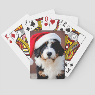 Bernedoodle Weihnachten Spielkarten