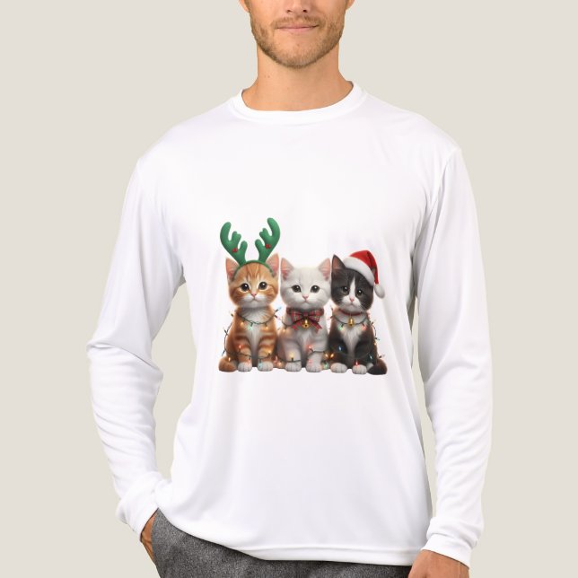 Bernedoodle Weihnachts-Sweatshirt,  Tri-Blend Shirt (Vorderseite)