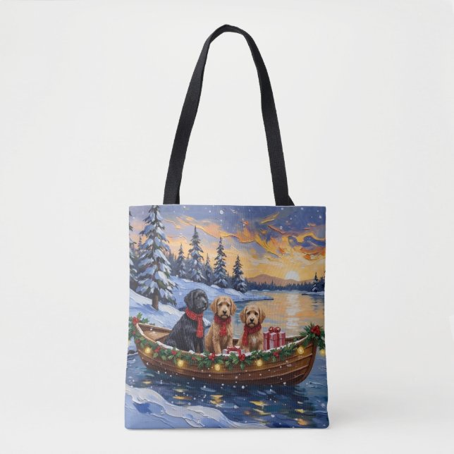 Bernedoodle Weihnachtsboot Urlaub (Vorderseite)